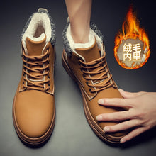 Load image into Gallery viewer, Blast 2019 New Warm Snow Boots Men Plus Velvet Men's Shoes Outdoor Cold Boots Waterproof Men's Boots High-gang Cotton Boots